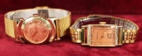 Lord Elgin & Hamilton 14KGF Watches w/Rose Colored Faces