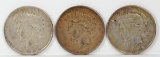 3 Peace Silver Dollars