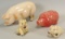Collectible Ceramic & Resin Type Pigs