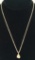 14K Gold Necklace & Gold Nugget Pendant