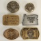 6 Oregon Collectible Belt Buckles