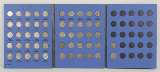 Roosevelt Silver Dime Book 1946, approx. +/- 52 coins