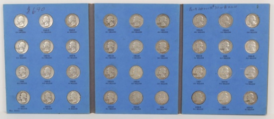 Washington Head Silver Quarter Book, 1946 to 1959