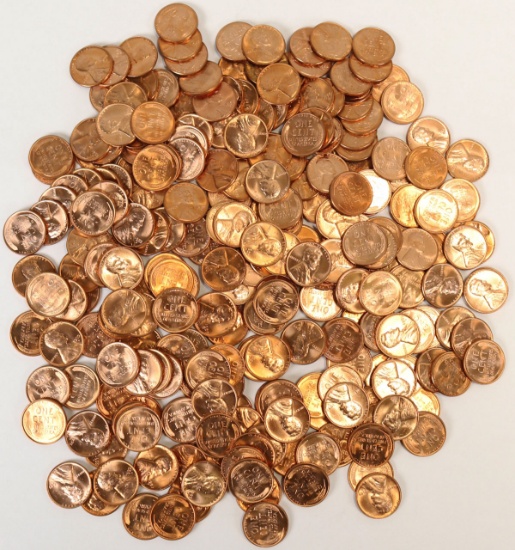 Larger Lot of Wheat Pennies; Various Dates/Mints, Mostly 1950's