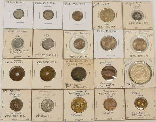 20 Misc. Foreign Coins