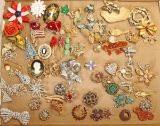 Vintage Rhinestone Brooches & More