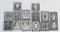 13 Sterling Silver Ingot Postage Stamp Proofs, 126.3 Grams