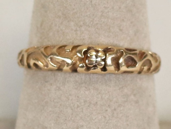 14k Gold Ring, Sz. 6.5, 1.9 Grams