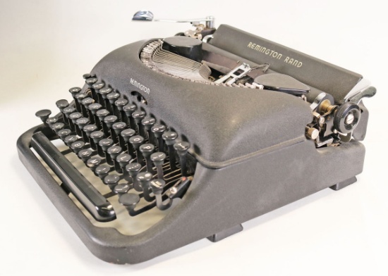 Portable Remington Rand Typewriter, Ca. 1940's