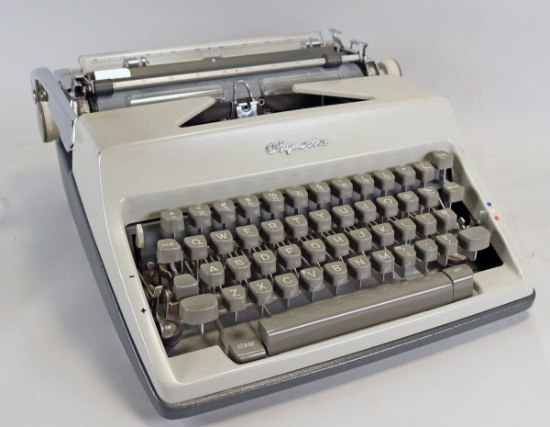 Olympia Deluxe Portable Typewriter, W. Germany, Ca. 1960's