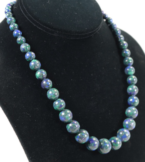 Azurite Malachite Style Gemstone Necklace