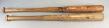 Mickey Mantle & Ernie Banks Vintage Little League Bats