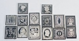 13 Sterling Silver Ingot Postage Stamp Proofs, 126.3 Grams