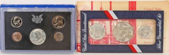 1969 U.S. Proof Set & 1776-1976 U.S. Bicentennial Silver Uncirculated Set