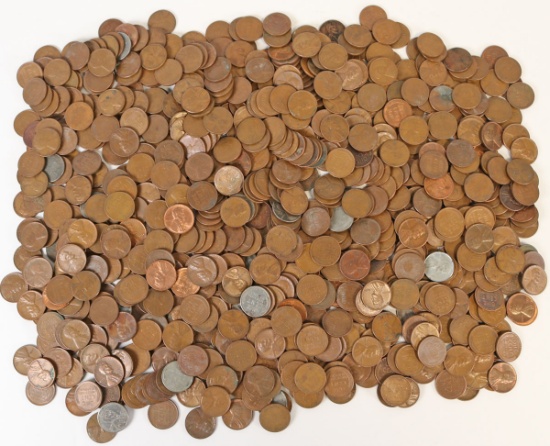 5.3 +/- Pounds of Old Wheat Pennies