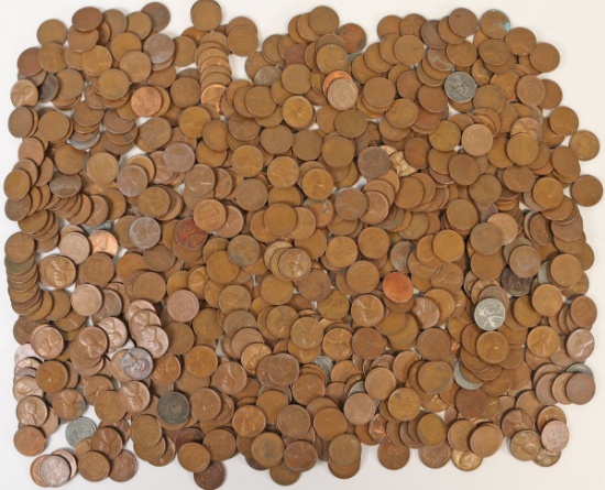 5.1 +/- Pounds of Old Wheat Pennies