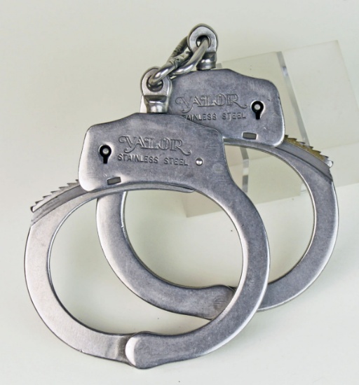 Valor Stainless Steel Handcuffs - No Key