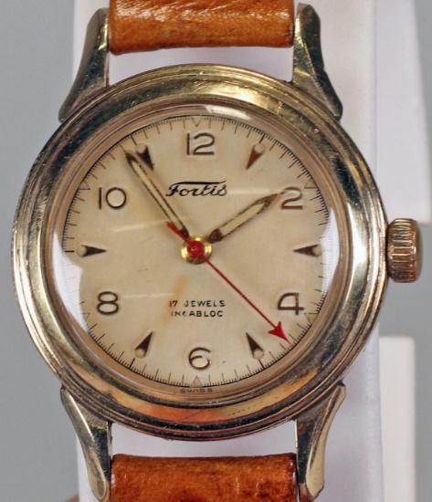 Fortis 17 Jewel Swiss Wristwatch, Ca. 1950's