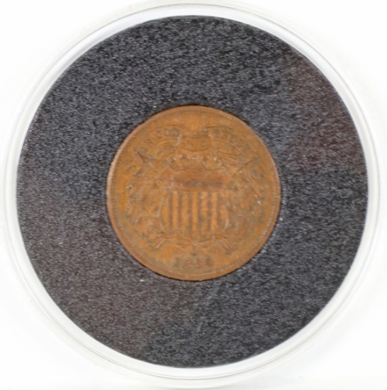 1864 Shield 2 Cent Piece