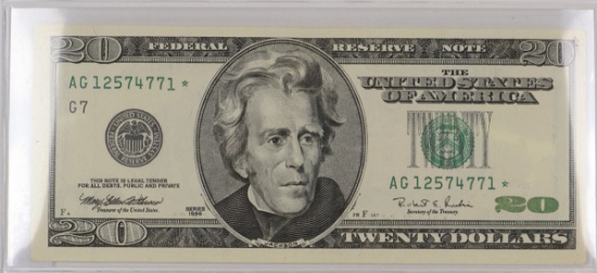 1996 $20 Federal Reserve Star Note