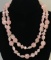 Jay King DTR Pink 2 Strand Faceted Bead Necklace