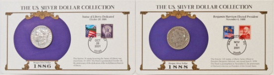 1886-P & 1888-O Morgan Silver Dollars