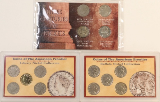 2 Coins of the Frontier Collection Sets(Liberty & Buffalo) Nickels &