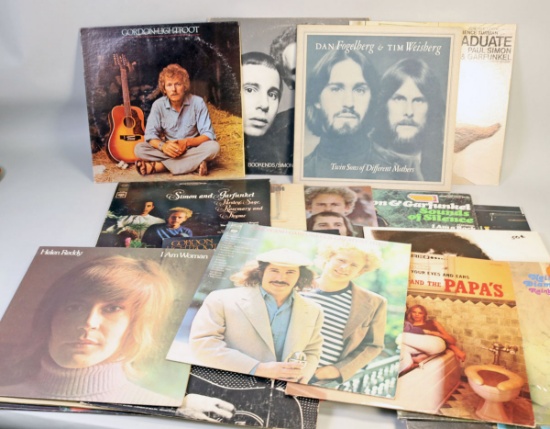 Vintage LP Records: Simon & Garfunkel, Gordon Lightfoot, Neil Diamond & More