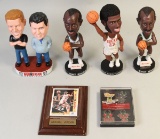 Milwaukee Bucks Bobble Head/Pins & Michael Jordon Card