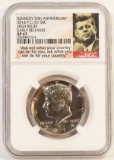 2014-P High Relief Kennedy Clad Half Dollar, SP 67 by NGC