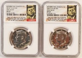 2014 P & D High Relief Kennedy Clad Half Dollar, SP 67 by NGC