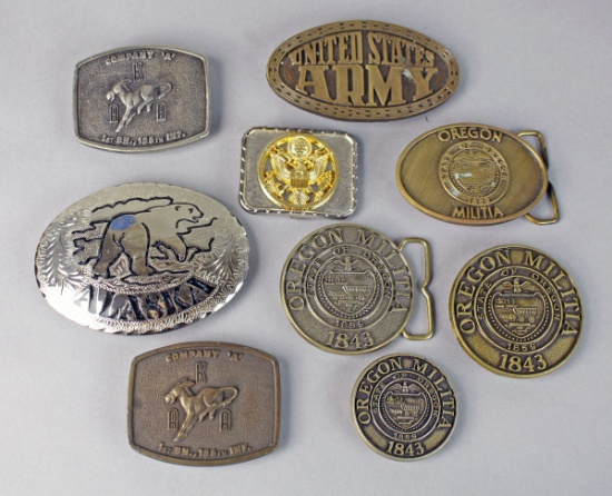 Army - Oregon Militia Belt Buckles & More