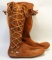 Minnetonka Knee High Soft Suede Fringe Boots