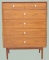 MCM Mid Century Modern Chest of Drawers, Kip Steward Declaration for Drexel, Ca. 1962