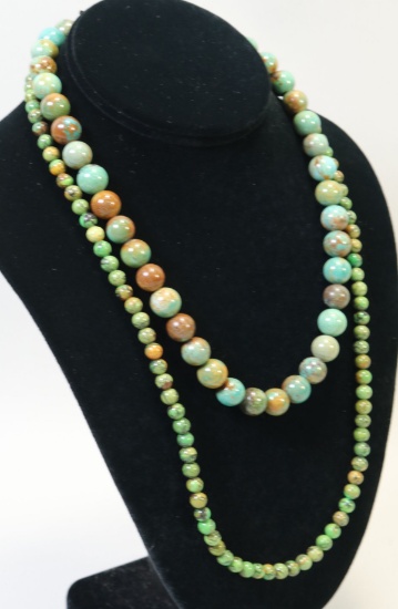 2 Green Turquoise Style Necklaces, Jay King DTR