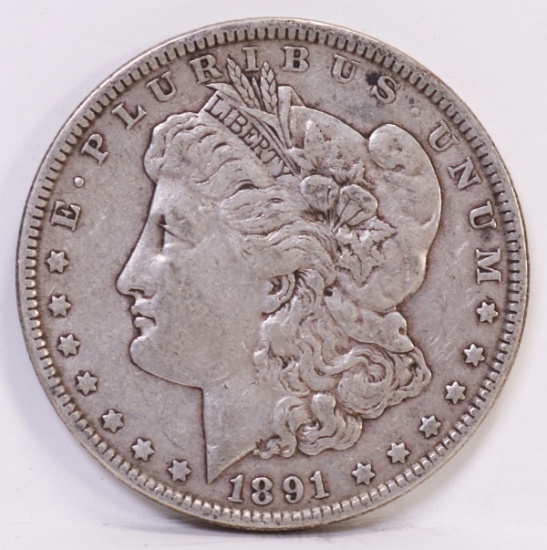 1891-P Morgan Silver Dollar