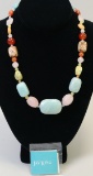 Jay King Multicolored Multi Gemstone Chucky Style Necklace