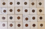 24 Indian Head Cents; various dates