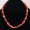 Red & Orange Millefiori Style Necklace