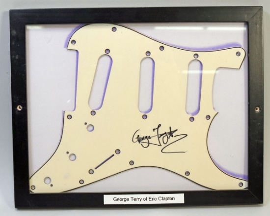 George Terry (Eric Clapton) Autographed Pick Guard