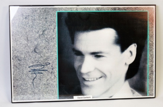 David Sanborn Autographed "Close Up" Matte Mini Poster, Ca. 2006