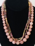 2 Coral Colored Jay King Necklaces