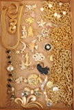 Gold Colored Costume Jewelry, Pins & Brooches