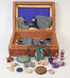 Obsidian Chips, Polished Stones, Fossil Teeth & More