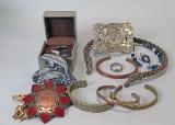 Belt Buckles, Copper Bracelets, Rings & More
