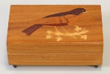 Reuge Swiss Inlaid Bird Music Box, Made In Italy