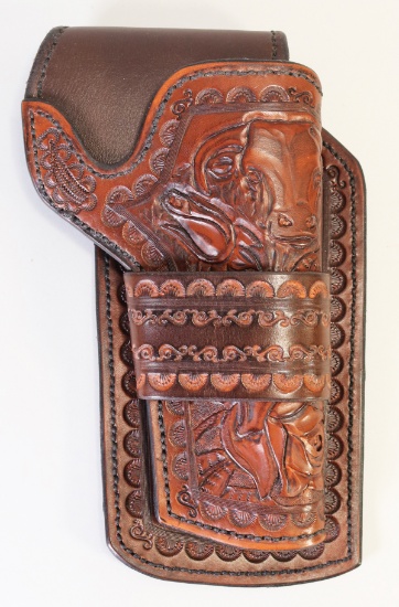 Tooled Leather Gun Holster
