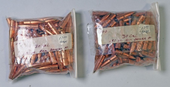 30 Cal. 180 Gr. Rem. Bronze Point Bullets, 200 Pieces
