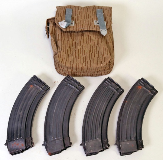 AK 47 7.62 X 39 30 Rd. Magazines In Pouch