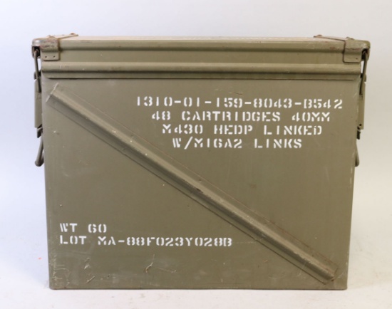 Large Ammo Tin - 18" x 8" x 15"